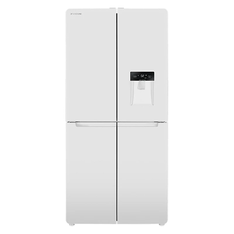 یخچال فریزر ساید بای ساید 28 فوت ایکس ویژن مدل TF541-AWD/ASD، دارای نمایشگر، آبسردکن، یخساز نیمه‌اتوماتیک، بدون برفک، با ارتفاع 185، عمق 67.8 و پهنای 86 سانتی‌متر، میزان مصرف انرژی A+، دارای 3 طبقه در